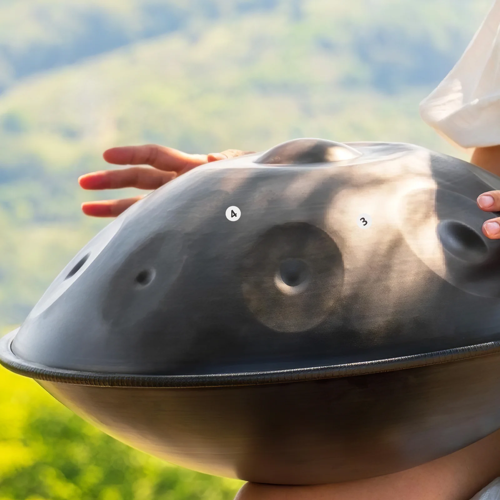 

5 Sheets Handpan Drum Scale Stickers Black Number Note Labels Removable Drum Scale Decals for Practice Training Beginners