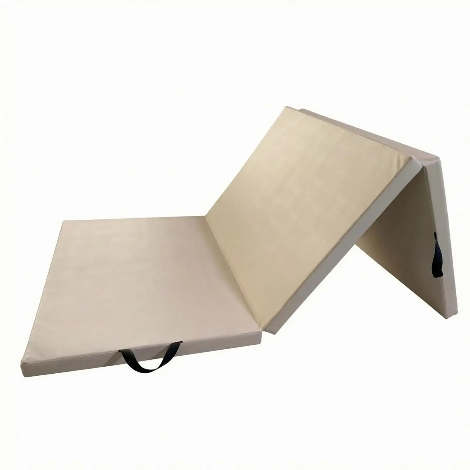 Extra Thick Folding Gym Mat for Floor Workout Stretching Core Training Gymnastics with Carry Handle EPE Pearl Cotton
