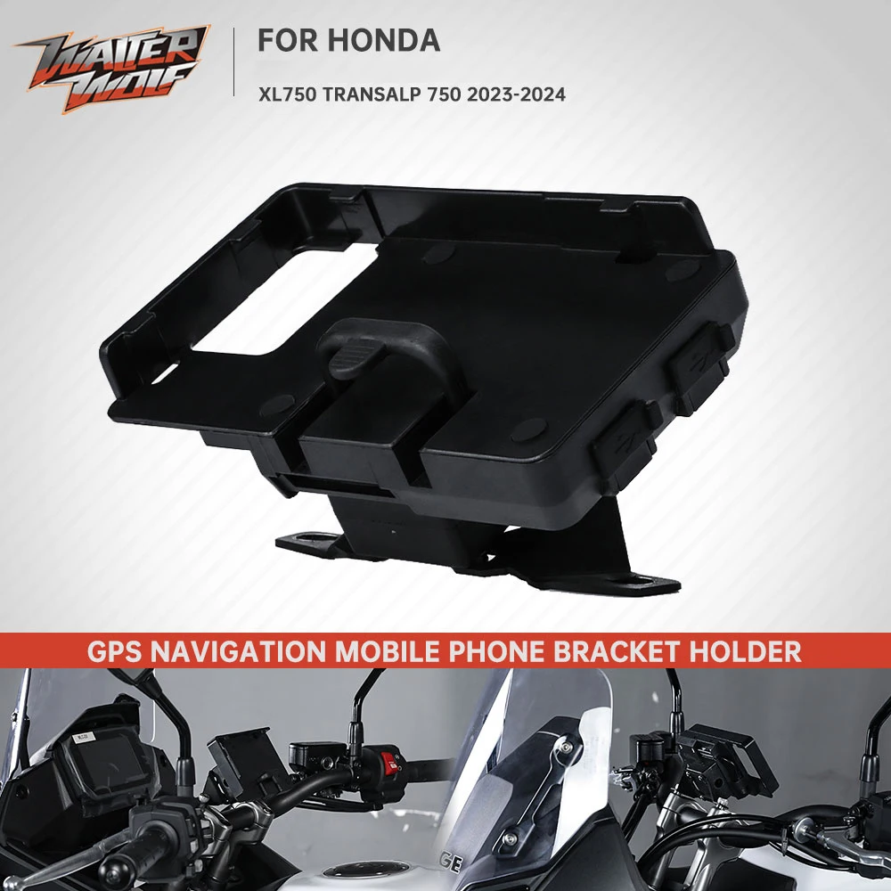 

Motorcycle GPS Navigation Phone Holder Mount Support Bracket For Honda XL750 Transalp 750 Transalp750 2023-2024 USB Charger