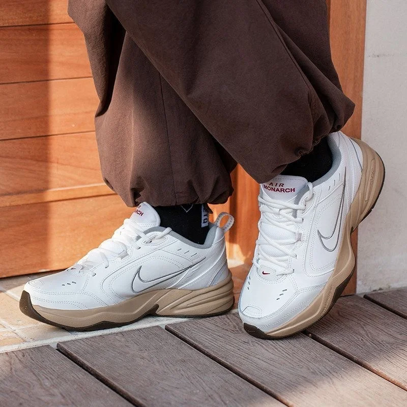 Nike Air Monarch 4 Comfortable and Fitting Training Shoes, Men's Style, Beige IQ9792-112