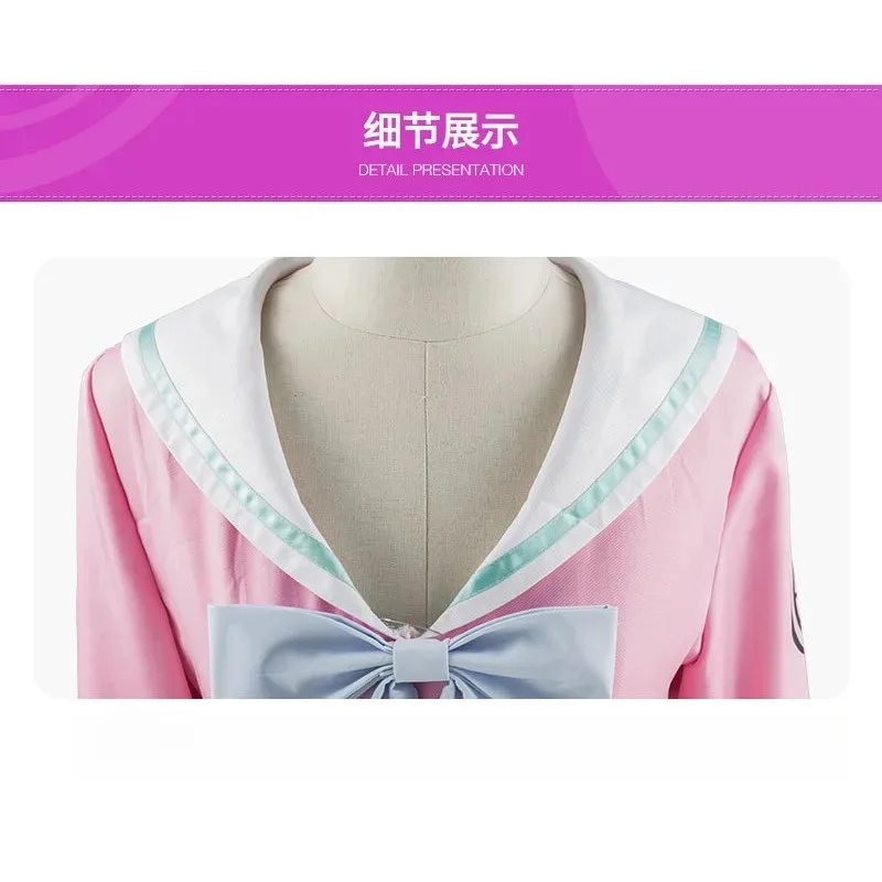 أزياء أنيمي دانغانرونا V3 ميو إيروما التأثيرية الزي المدرسي الملابس والاكسسوارات مجموعة كاملة فستان حفلات الكرنفال فتاة Suitsx;8