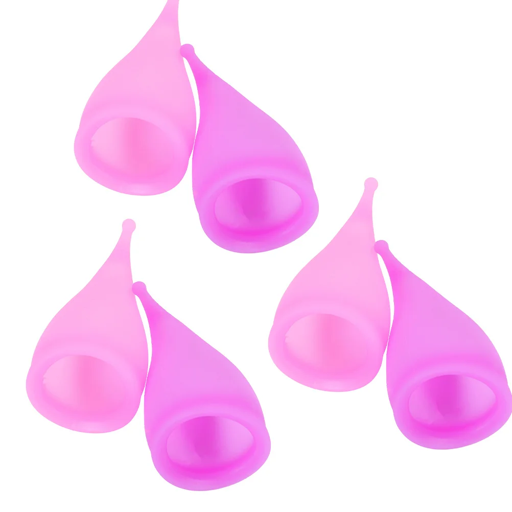 

6Pcs Women Silicone Menstrual Cup 30ml Leakproof Comfortable Flexible Medical Grade Cup Period Care Swim Hiking Overnight