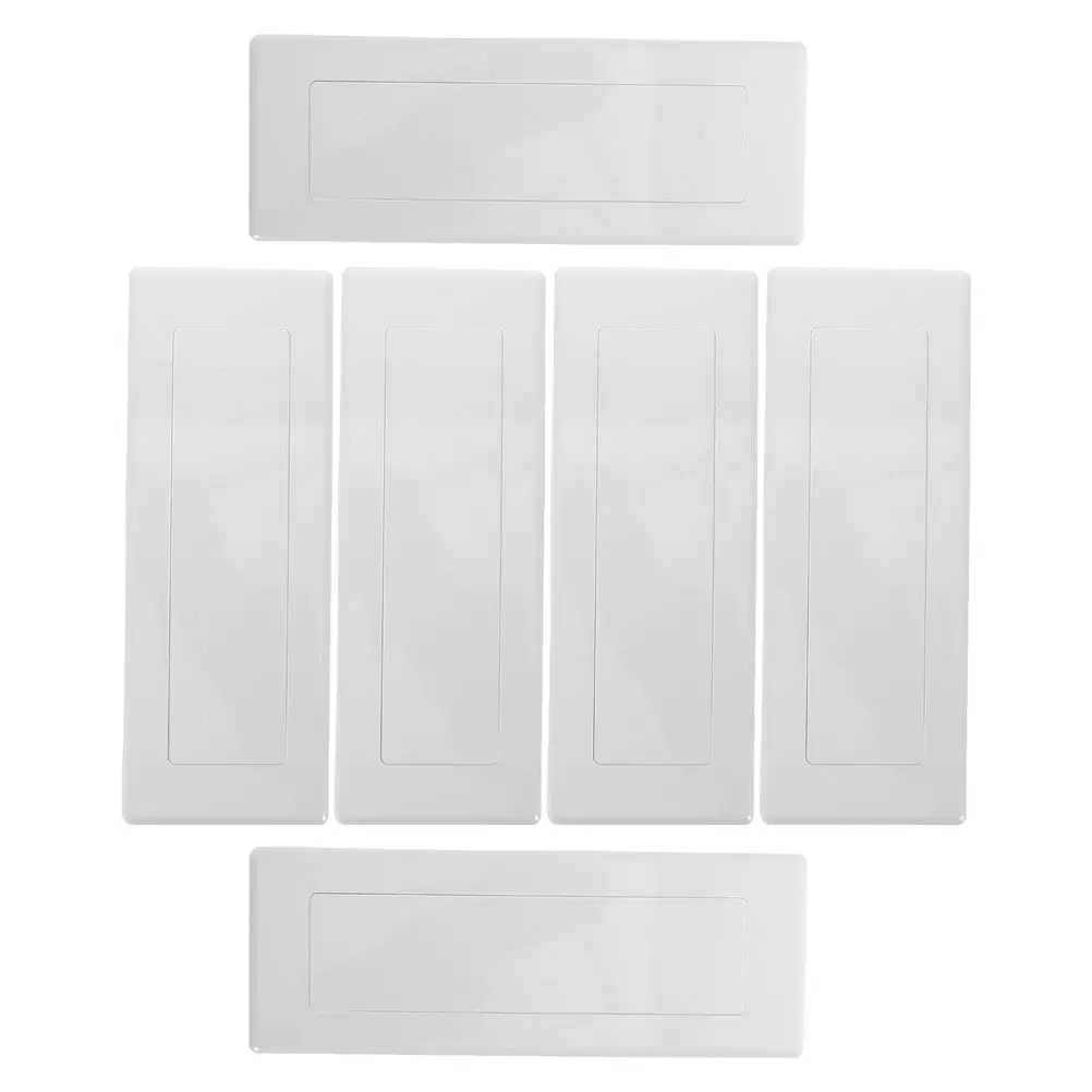 6Pcs Wall Plate Covers Blank Plastic Electrical Box Cover Plates Fits 118 120 Junction Boxes Easy Install Outlet Safety Cover