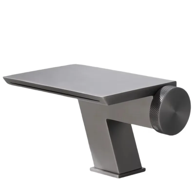 Waterfall Basin Hot and Cold Faucet Creative Design of Washbasin Faucet in Hotel Bathroom