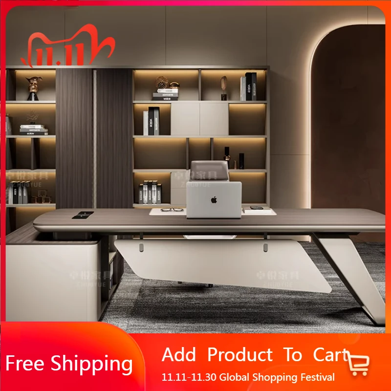 

Unusual Reading Office Desk Adjustable Luxury Makeup Drawers Office Desk Cheap Mobile Reception Wooden Bureau Home Furniture