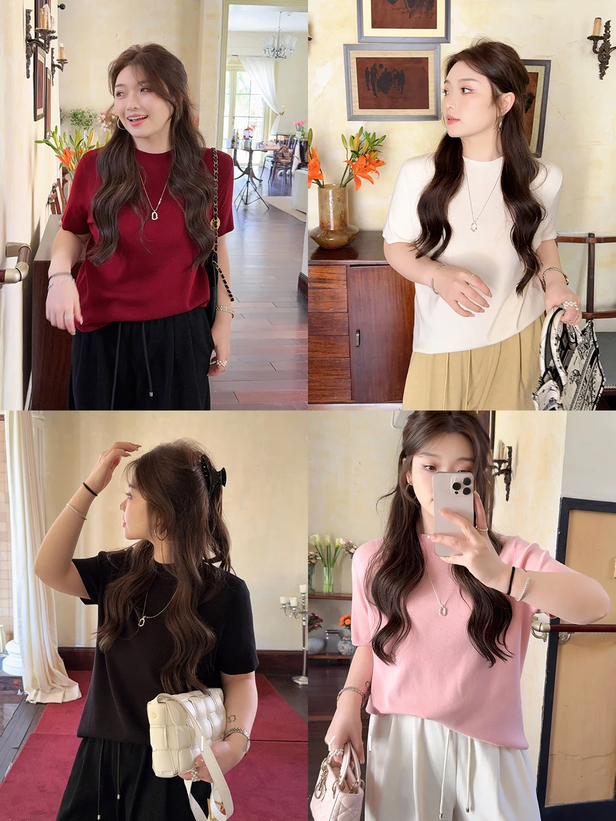 

Женская футболка из ледяного шелка Miss ng больших размеров, повседневная одежда ort Sve Base Layer Top, прямой крой, весенне-летняя одежда