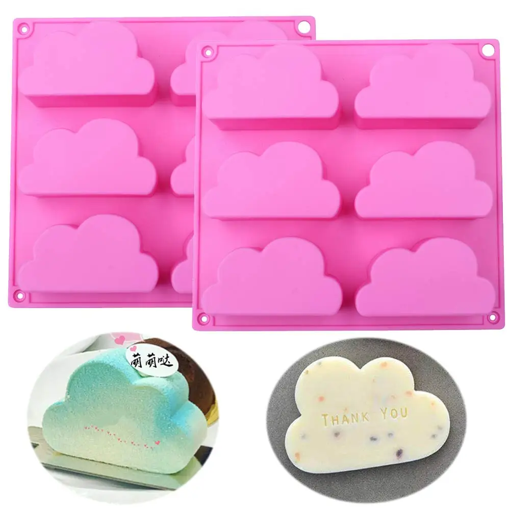 Cloud Shape Silicone Cake Mold for Cupcake Mousse Chocolate Candy Baking Tools Soap Bath Bomb Crayons Wax Melt Plaster Ice Trays