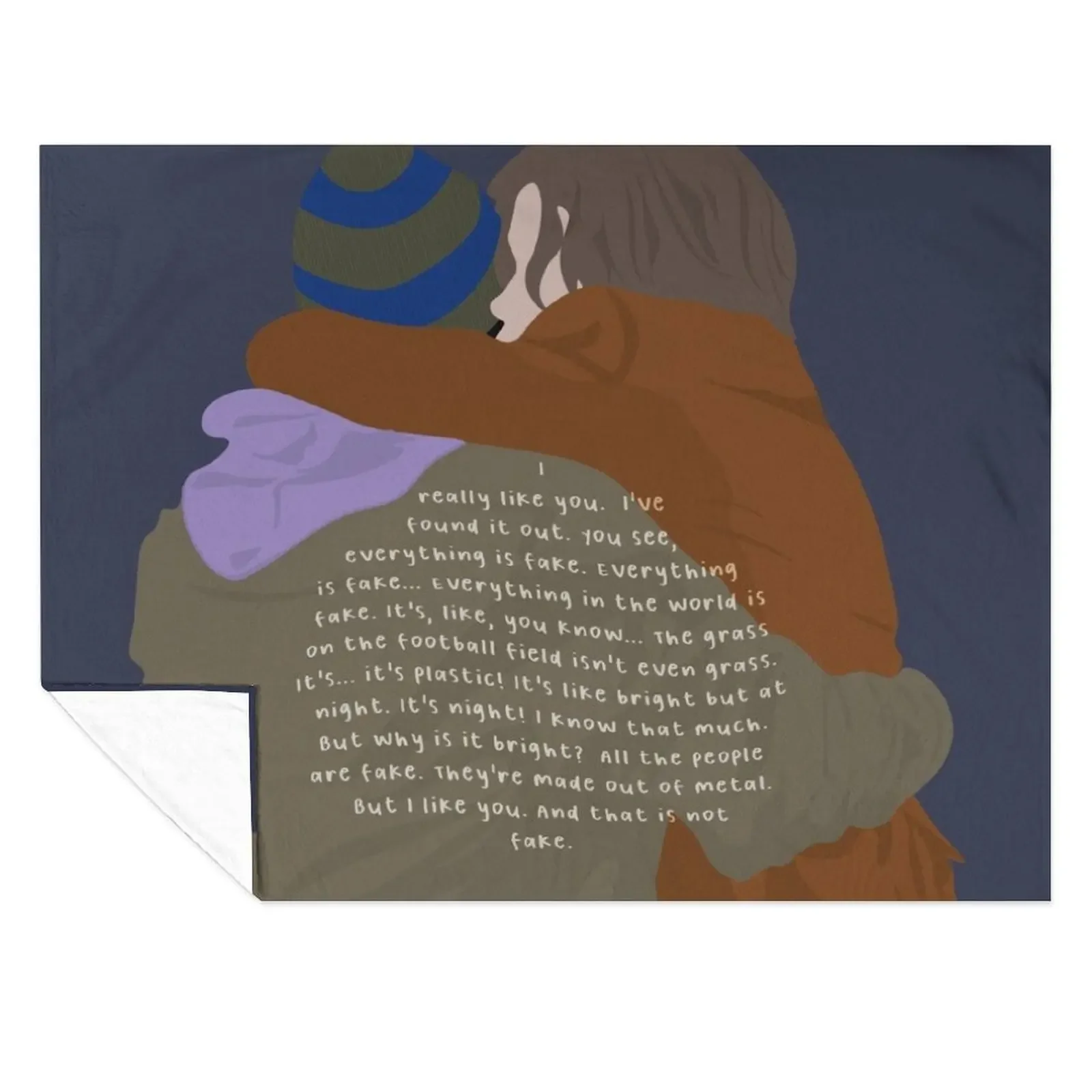 

i like you. and that is not fake. Throw Blanket Summer Plaid on the sofa Quilt Camping Blankets