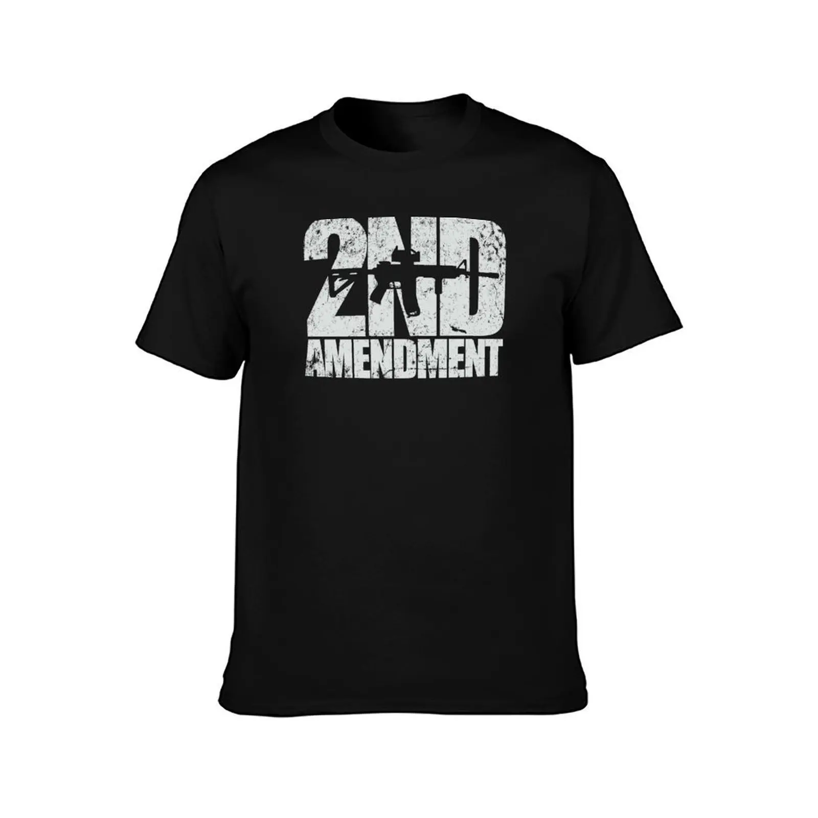 2nd Amendment with rifle T-Shirt Street Style Casual Tee Shirt T-Shirt
