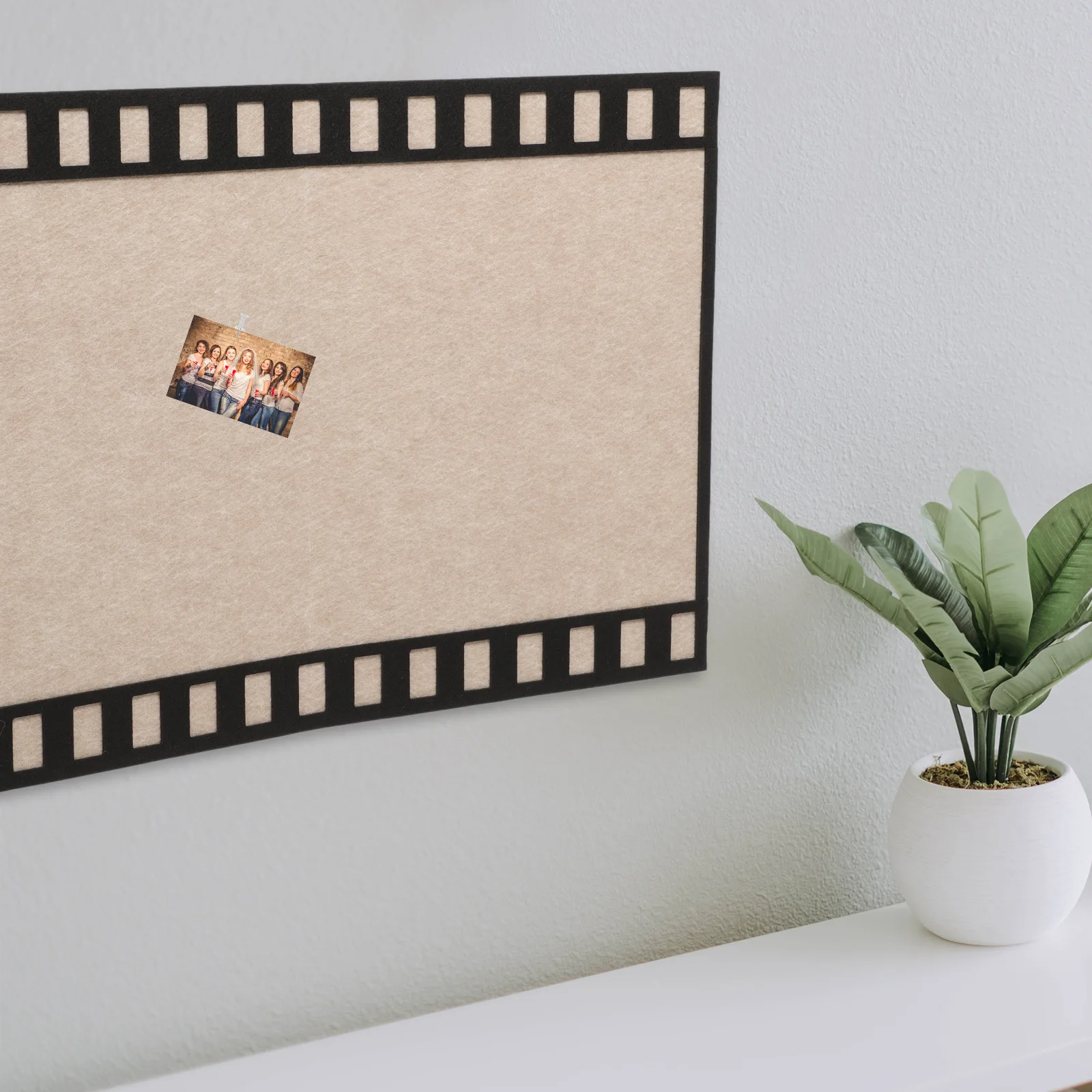 

Vintage Film Strip Felt Memo 30X40Cm Photo Frame Bulletin Board For Home Office Display Message Board Strip Wall Organizer
