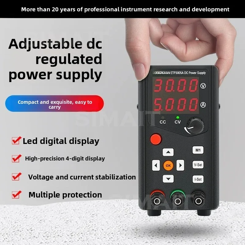 Mini Adjustable DC Power Supply Programmable 30V 5A 10A Repair