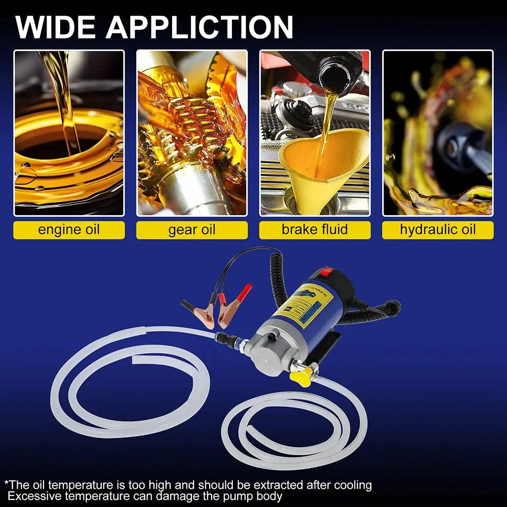 

Electric oil pump 12V 100W gear oil pump Automobile oil special extraction pump replacement and P8U6