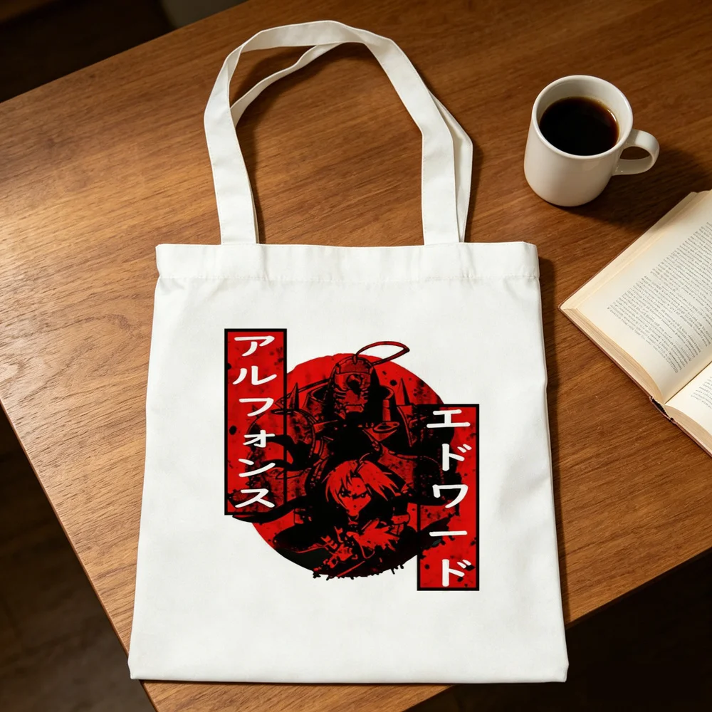Full Metal Alchemist tote bag shopping torba na zakupy grocery sac cabas canvas  woman