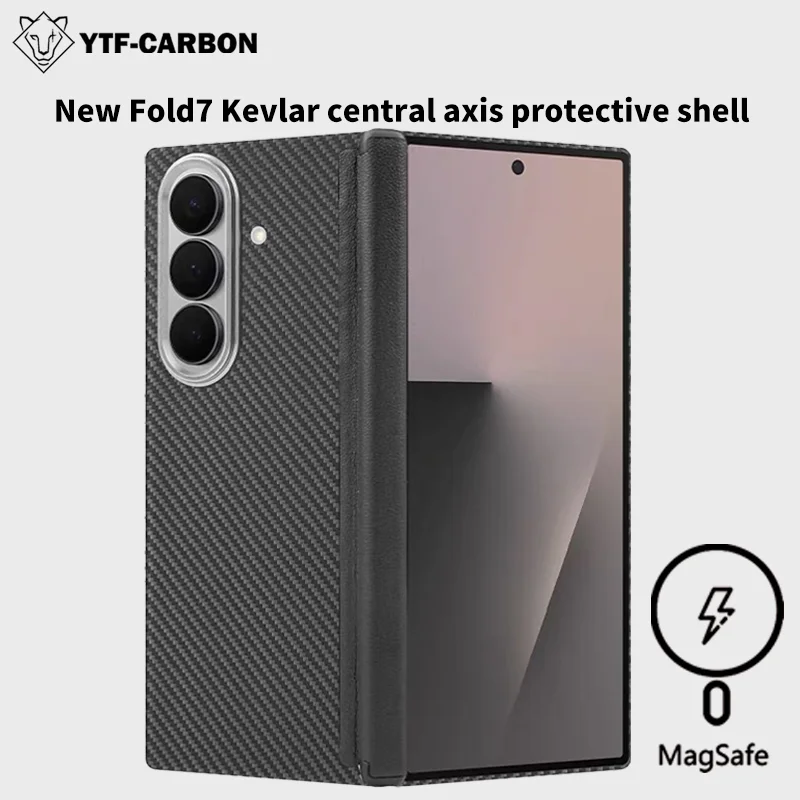 

YTF новый стиль чехол для телефона Samsung Galaxy Z fold7 Z fold7 кевларовый защитный чехол на петлях из ультратонкий чехол для телефона Z fold7