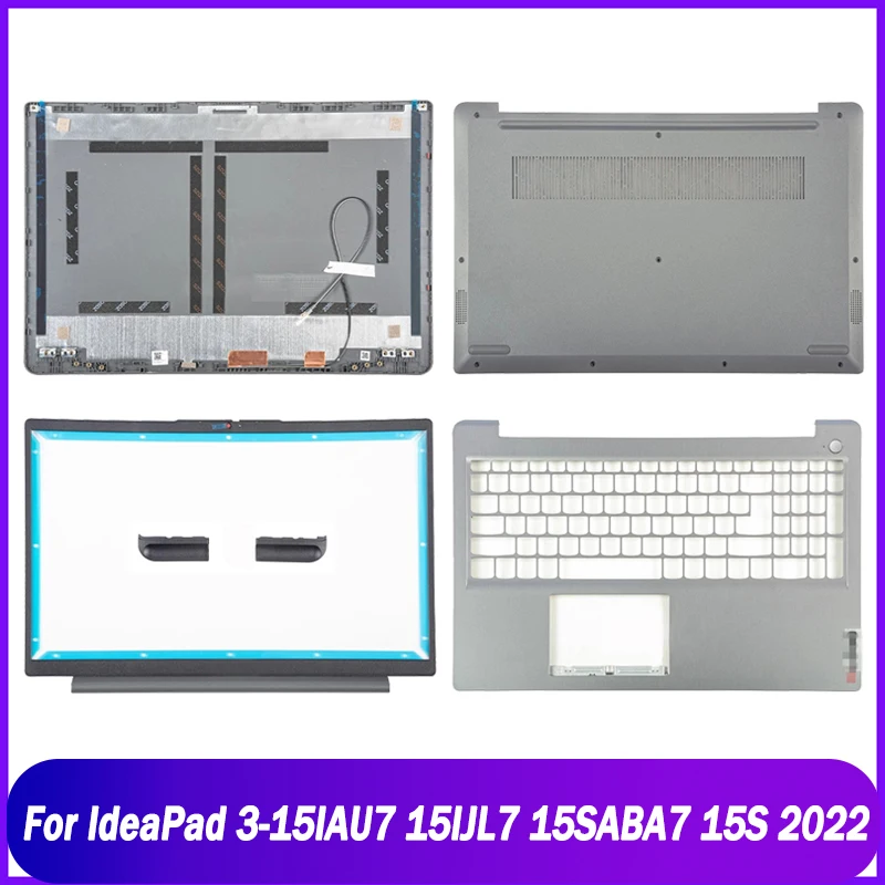 

Новая задняя крышка для ноутбука Lenovo IdeaPad 3-15IAU7 15IJL7 15SABA7 15S 2022, задняя крышка ЖК-дисплея, передняя панель, Упор для рук, Верхняя Нижняя крышка