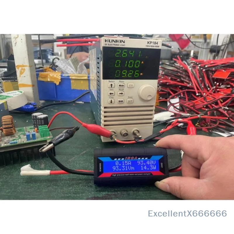 High Accuracy LCD Digital Solar Panel Power Analyzer 150A 200A Voltmeter for Off Grid Cabin Solar System Debugging Use