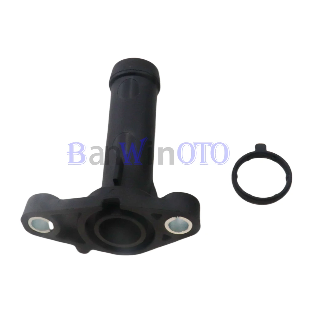 03H121144A Engine Coolant Flange Connector Water Outlet Pipe fit for Audi Q7 2007-2010 VW Passat CC Touareg 03H121145A