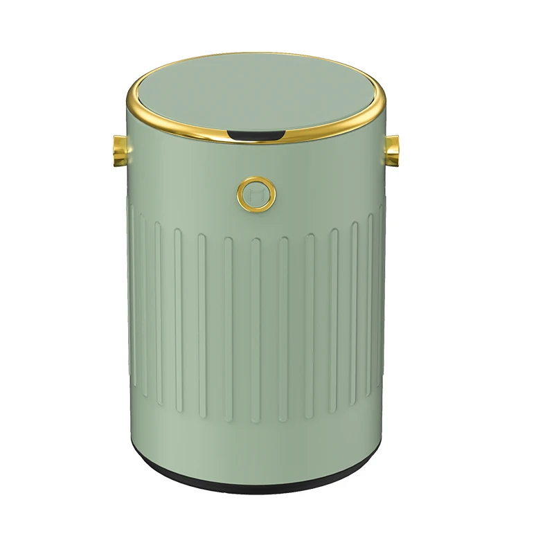 

Retro smart trash can home induction Internet celebrity light luxury bathroom bedroom