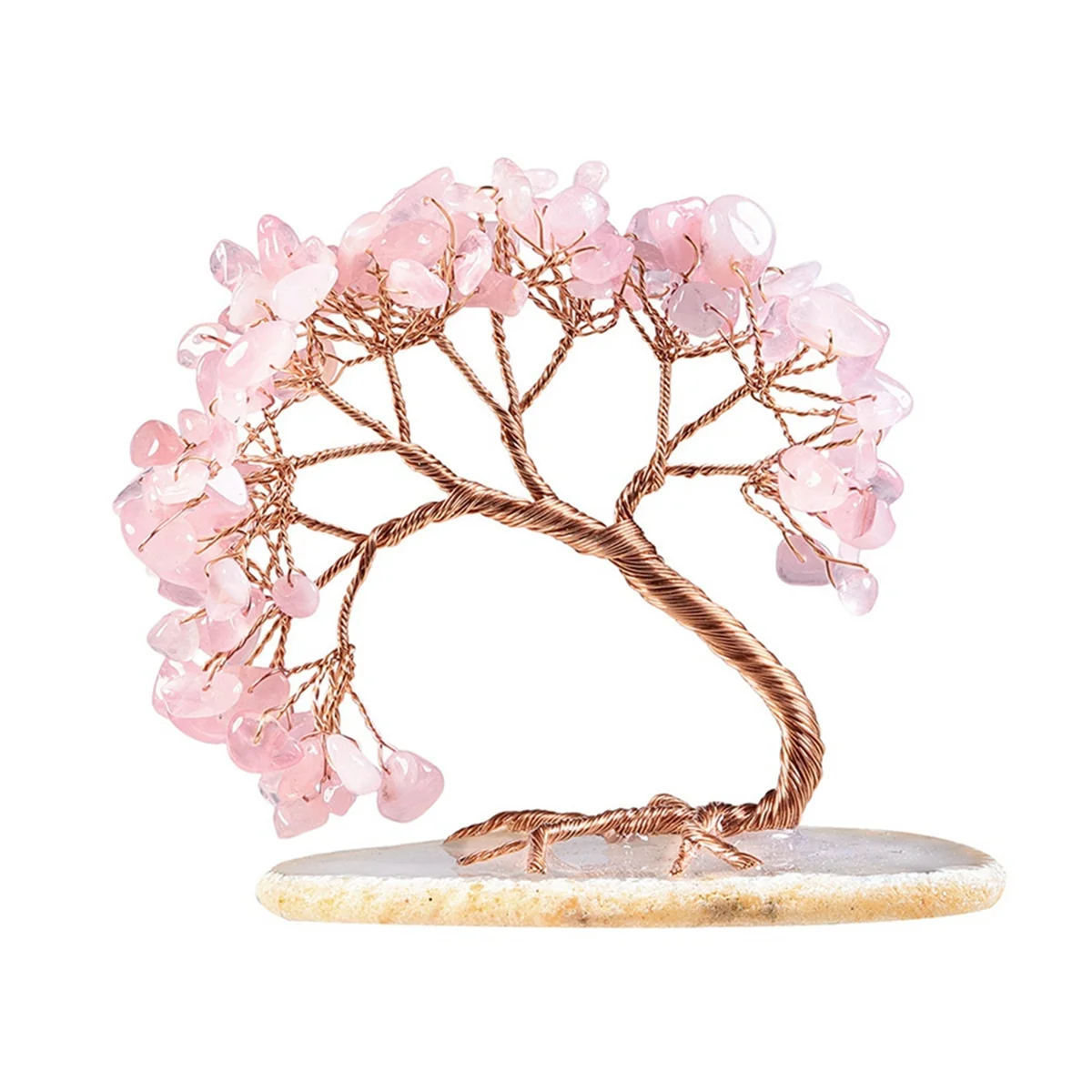 

Натуральный кристаллический гравий Seven Chakra, хрустальное денежное дерево с агатовой основой, целебный камень, счастливое дерево, украшение для дома B, хит продаж