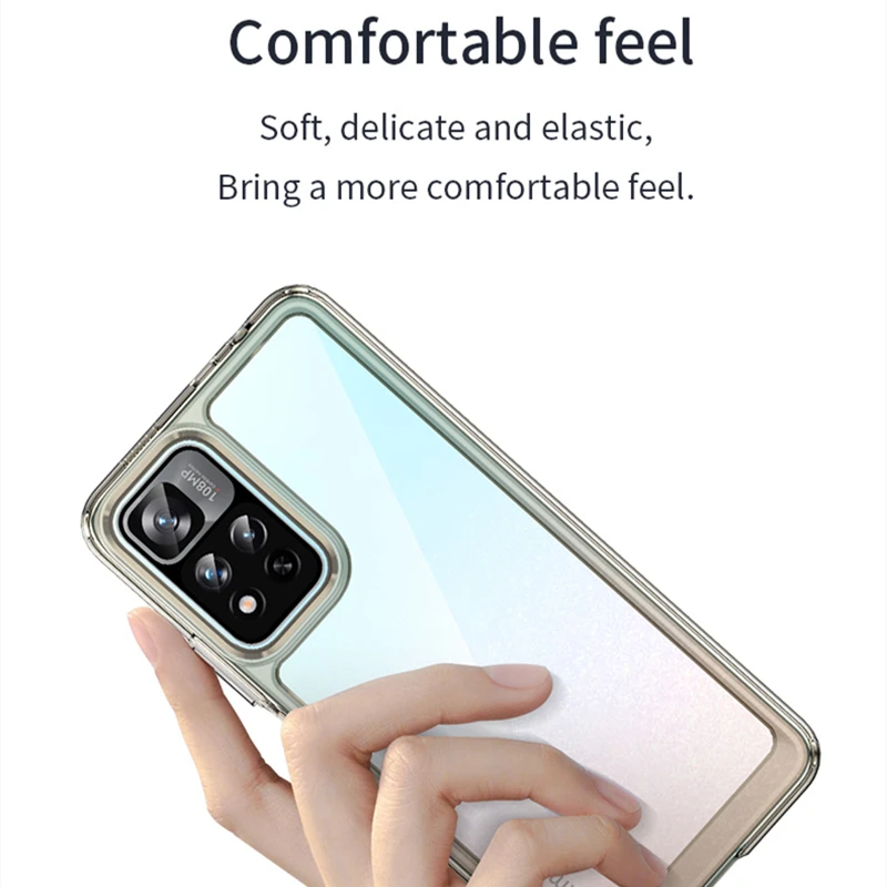 투명 클리어 커버, 레드미 노트 11 프로 플러스 케이스, 레드미 노트 11 프로 플러스 5G 카파스, 레드미 노트 11 프로 플러스 11S 5G 커버
