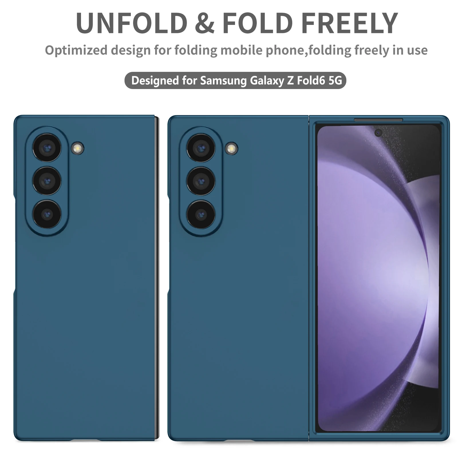 Custodia rigida antigoccia opaca per Samsung Galaxy Z Fold 5 6 5G Fold5 Fold6 Fold4 Fold3 Fold2 Fold 2 3 4 Borsa per telefono antiscivolo