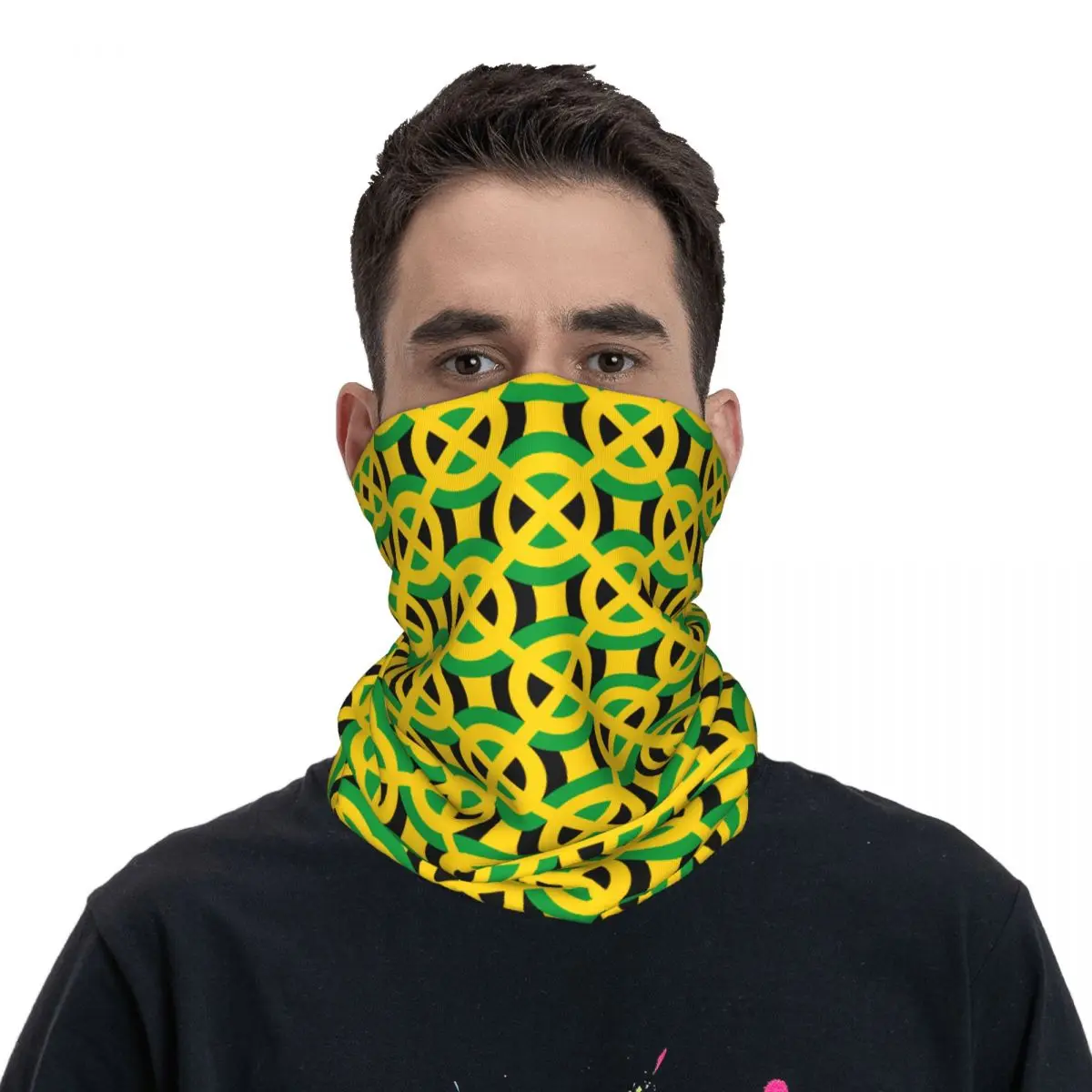 Motorsports Racing Bandana Accessories Neck Cover Jamaica Flag Scarf Warm Balaclava For Riding Windproof