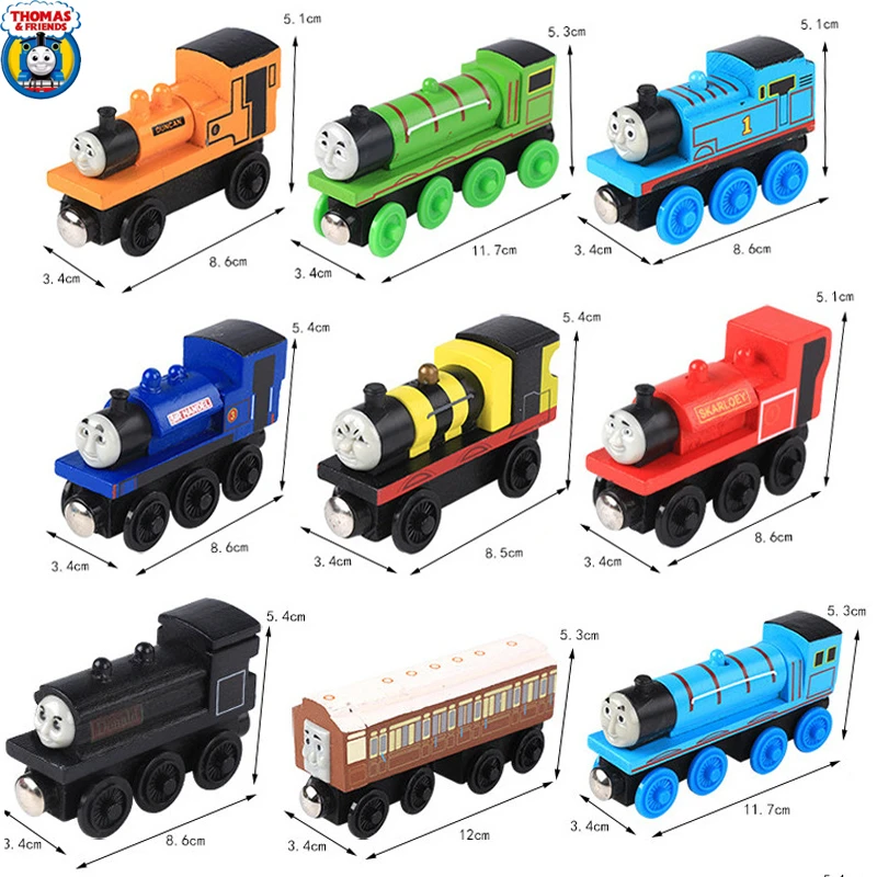 Thomas and Friends Wooden Train Educational Toy Original Magnetic Connectable Trains Edward Oliver Oldslowcoach Donald Kids Gift