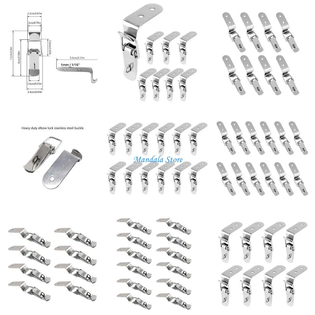 

U2JC Easy to Use Lock Corner Fastening Lock Secures Lock Simple Install for Box Closures & Trailer Side Wall Lock