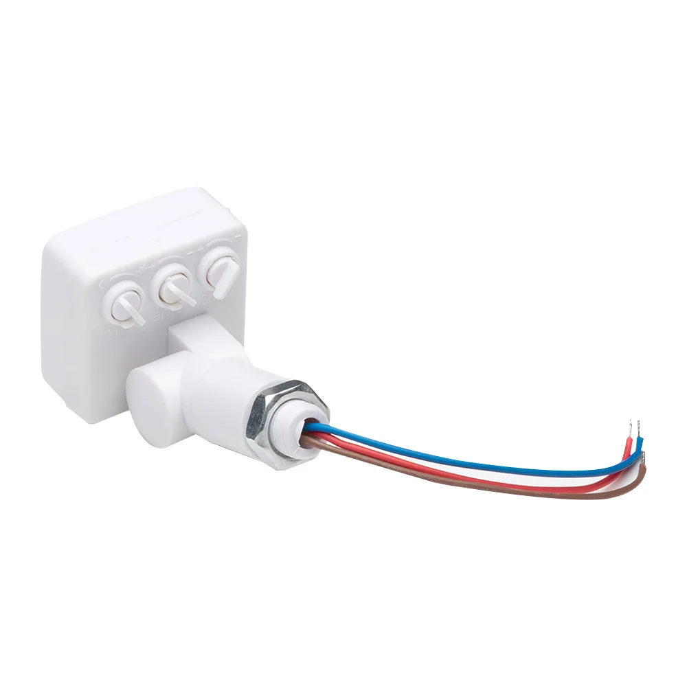 Mini d￩tecteur infrarouge de capteur de mouvement de la lumi￨re d'inondation du capteur de mouvement LED PIR imperm￩abilisent le capteur de mouvement ext￩rieur 85-265V IP65 r￩glable