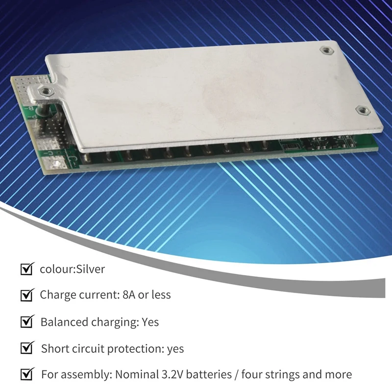밸런스드 업 인버터 포함 보호 회로 기판, 에너지 저장 팩 충전기 배터리, Lifepo4 Bms, 4S, 12V, 100A, 3.2V