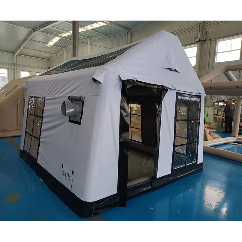 Inflatable Party Camping Tent for Camping Outdoor Waterproof Air Tent with Air Pump Easy Set up