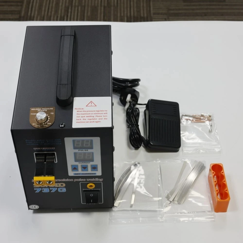 

SUNKKO 737G Battery Spot welder 2.8kw LED light Spot Welding Machine for 18650 battery pack welding precision pulse spot welders