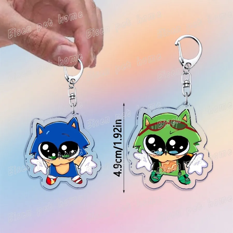 لطيف الكرتون القنفذ المفاتيح الاكسسوارات حقيبة سحر أنيمي الحيوان ميمي سلاسل المفاتيح Keyrings مجوهرات المشجعين هدية