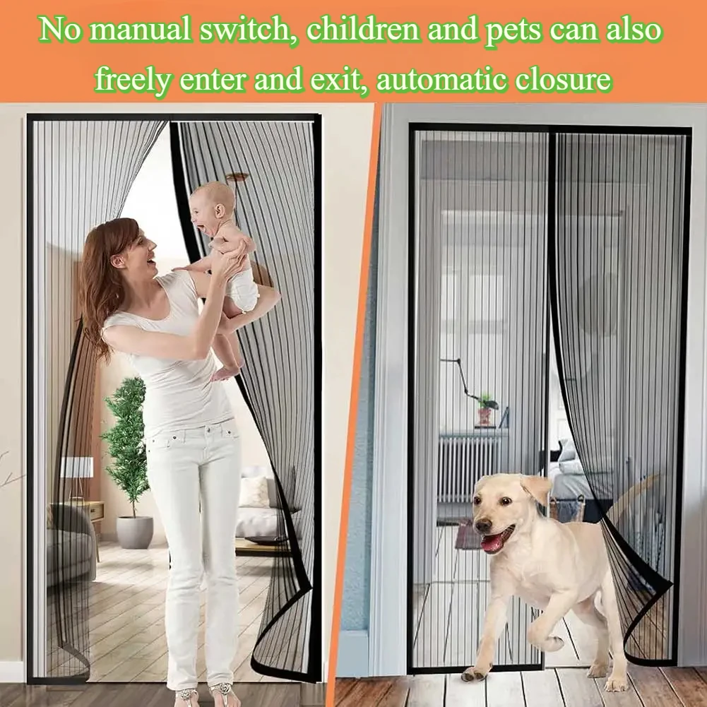 Mosquito Net Door Net Magnet Insects Automatically Close Easy Installation Ventilation Curtain New Sand Net Insect Screen Mesh