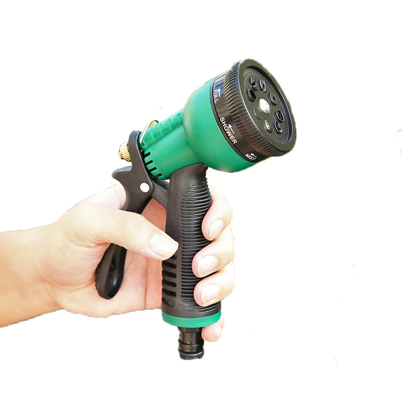 

Garden High-Pressure Water Gun 7 Function Hose Spray Car Washing Nozzle Garden Watering Tool Car Washing Water Gun Head