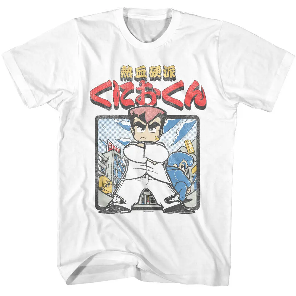 River City Ransom Technos Video Game Japanese Kanji Art Men's T Shirt