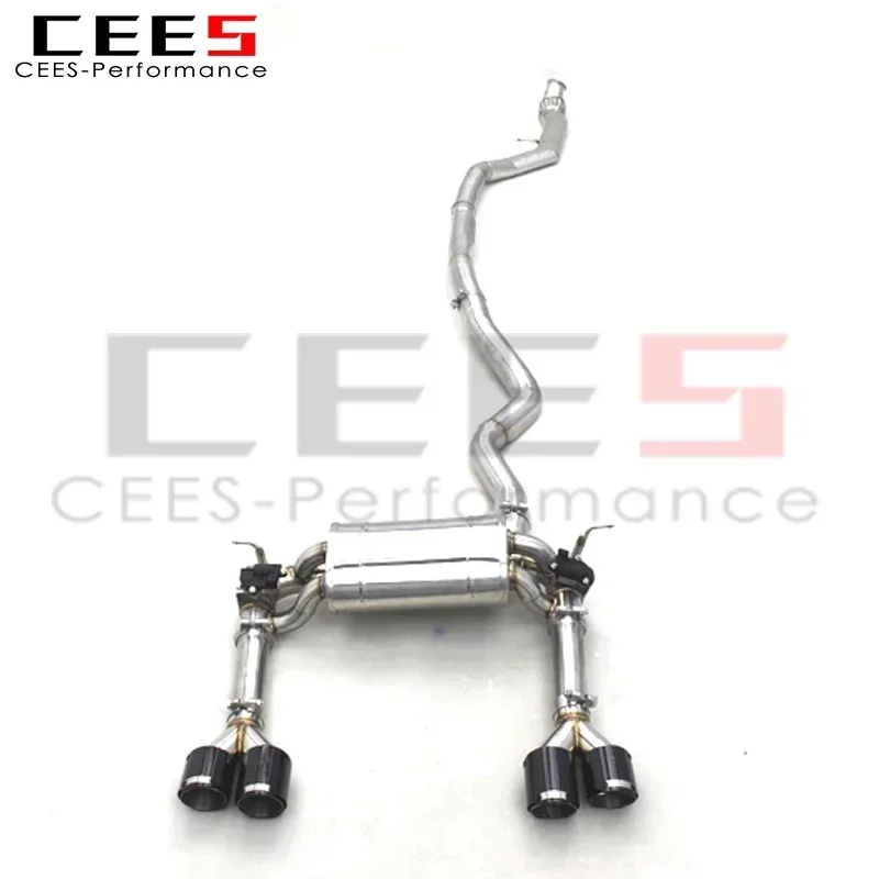 cees catback Exhaust For BMW F30 335i 435i F32 Sport Valve Exhaust System SS304 Stainless Steel Catback pipe muffler