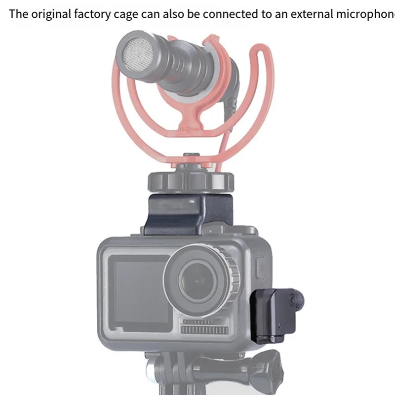 محول ميكروفون B92B-Mic محول DJI Osmo Action يعزز جودة الصوت أثناء الشحن المزدوج 3.5 مم USB-C