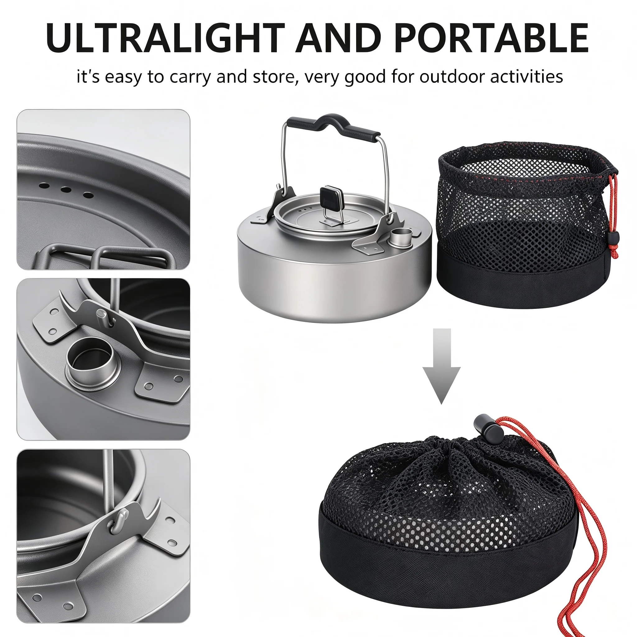 Titanium waterkoker, ultralich - Coffee Tea & Jane recensie en prijs