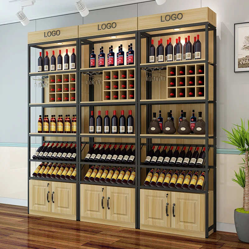 Cigarette Cabinet Wine Supermarket Convenience Store Display Tea Shelf Shelf Multi-layer Wall Back Product Display