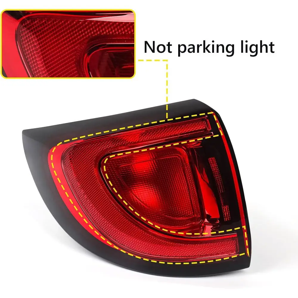 2017-2020 Chrysler Pacifica & Voyager linker halogeen achterlicht, OE-vervanging voor CH2804113 (bestuurderszijde)