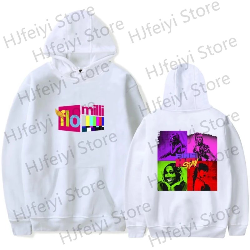 Flo Milli FINE HO STAY Hoodies Merch Winter For Men/Women Unisex Casuals Cosplay Long Sleeve Sweatshirt Hooded