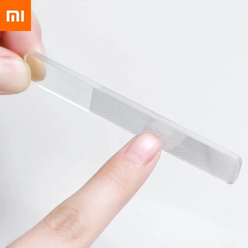 1/2 pçs xiaomi profissional nano lixa de unhas de vidro transparente polimento moagem unha arte manicure
