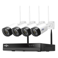 Hiseeu Two Way Audio H.265 8CH Wireless NVR Kit 5MP Bullet CCTV Camera System HD Waterproof P2P Outdoor Wifi Camera Set