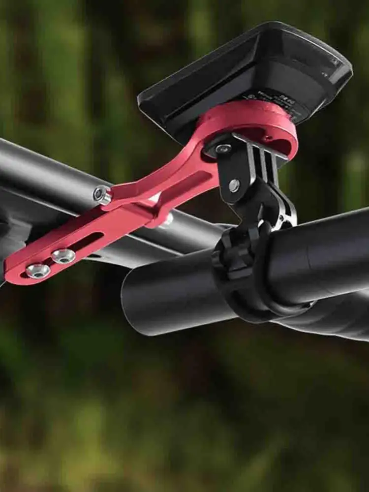 AliExpress DOMEN Bicycle Computer Mount Aluminium Alloy MTB Road Bike Adjustable Speedometer Handlebar Bracket For Garmin/Cateye/Bryton etc