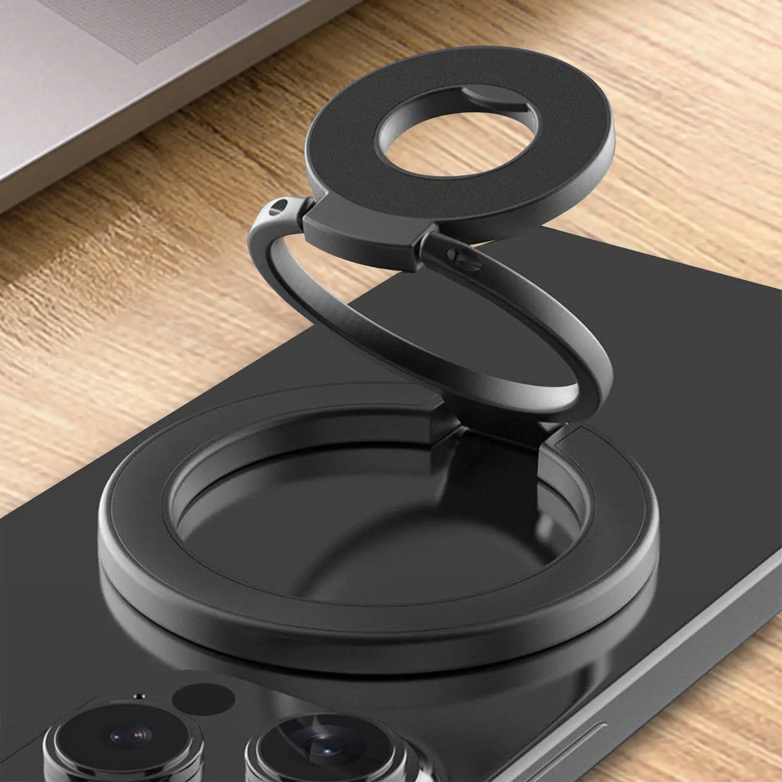 자석 휴대폰 거치대 회전식 자석 휴대폰 케이스 데스크 홀더 가정 사무실 여행 데스크탑 기숙사 휴대폰용