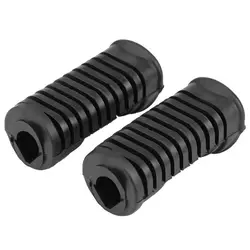 Motorcycle Front Footpegs Plate Rubber Pad Grip Cover for 125cc CG 125 Footrests