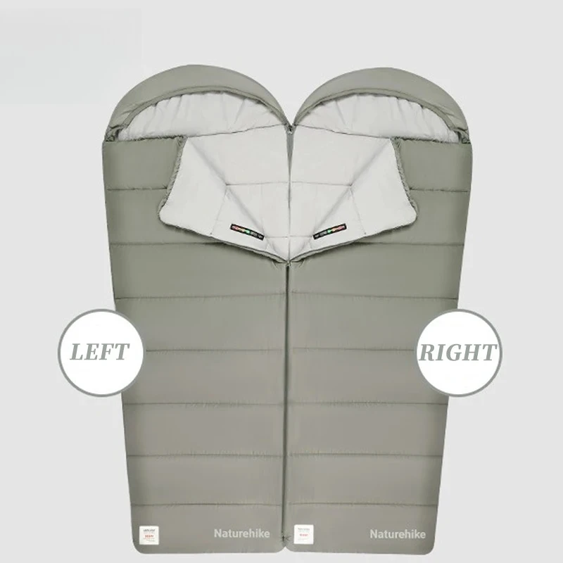 Sleeping Bag Waterproof Ultralight Cotton Sleeping Bag Outdoor Splice Envelope Sleeping Bag M180/M300/M400 Naturehike Camping