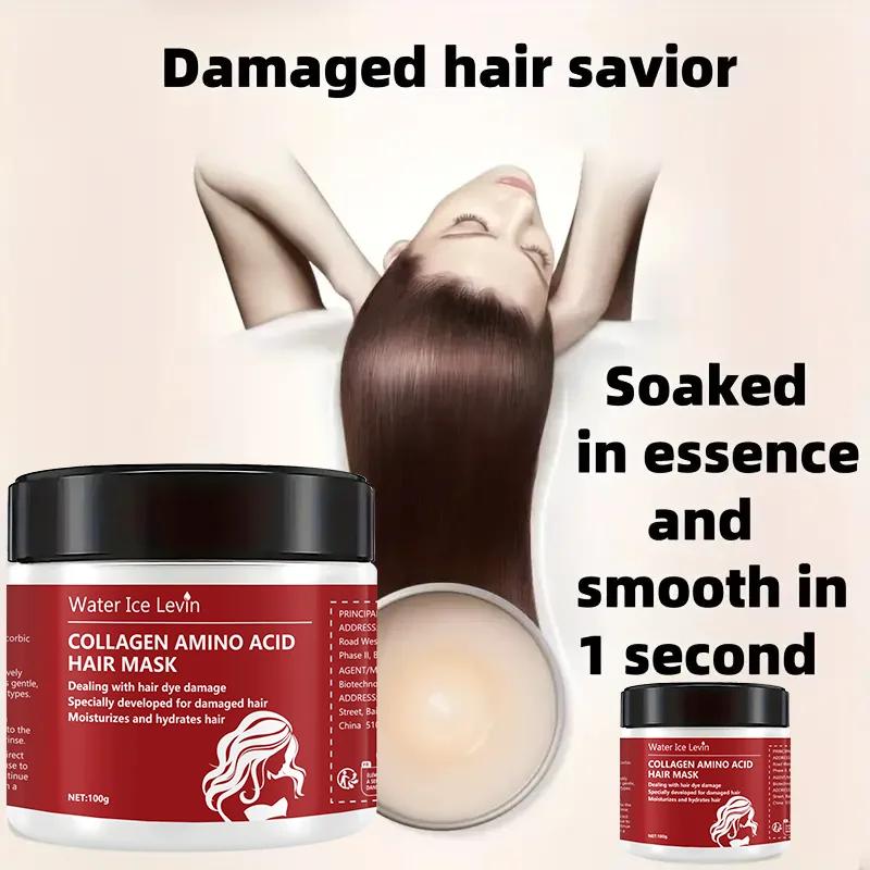 علاج الكولاجين للشعر، إصلاح عميق، قناع الشعر بزيت الأركان للشعر الجاف التالف، جميع أنواع الشعر #4