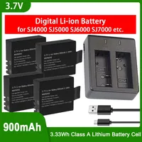 3.7V 900mAh Rechargeable Battery Li-ion Battery Action Camera Battery for SJCAM SJ4000 SJ5000 SJ6000 Sport Action Camera